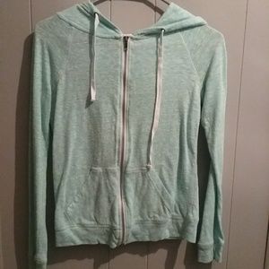 Mint Zip Up Sweater